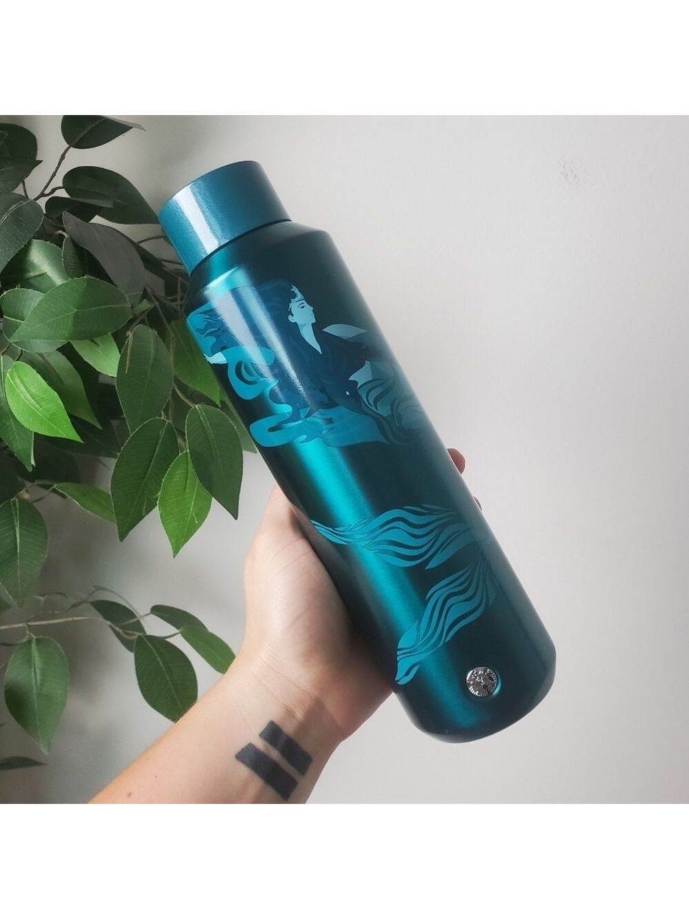 Starbucks Teal Mermaid Siren Vacuum Insulated Stainless Water Bottle